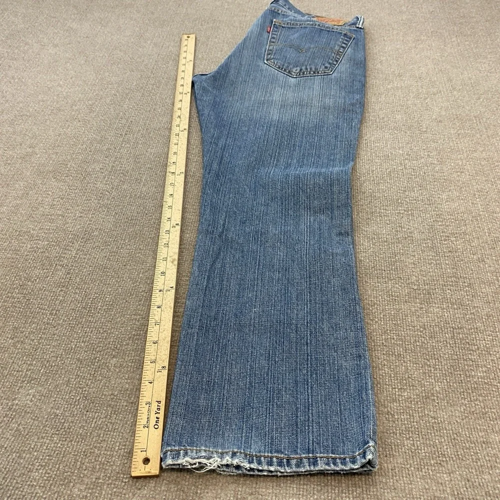 Levis 559 Jeans Mens 34x29 Hemmed Blue Baggy Distressed Relaxed Straight Denim